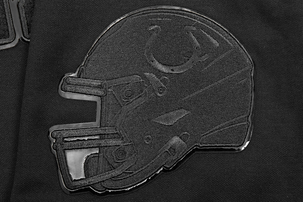 NFL Indianapolis Colts Triple Black Pullover Hoodie (Triple Black) - Image 6