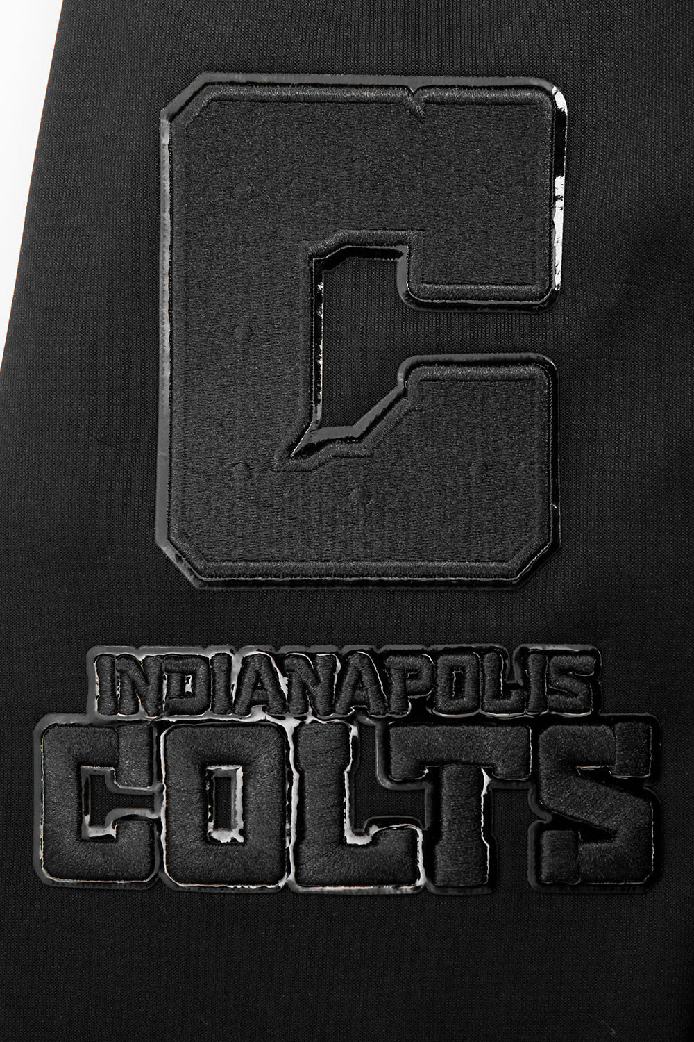 NFL Indianapolis Colts Triple Black Pullover Hoodie (Triple Black) - Image 7