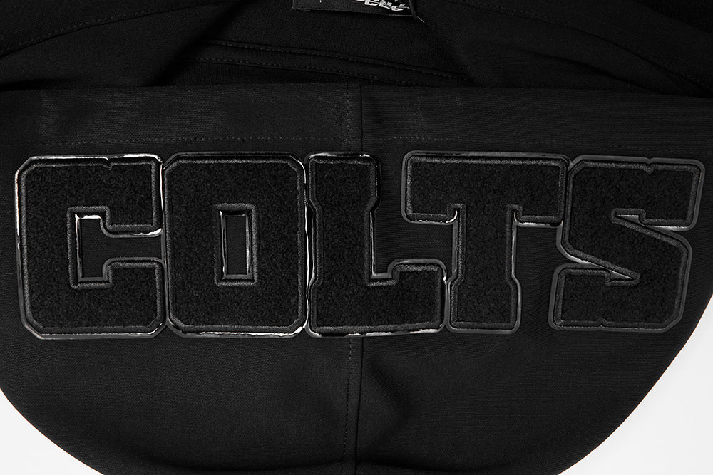 NFL Indianapolis Colts Triple Black Pullover Hoodie (Triple Black) - Image 8