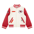 NFL Buffalo Bills Retro Classic Pullover Hoodie ((Eggshell/Red/Blue)) - Image 8