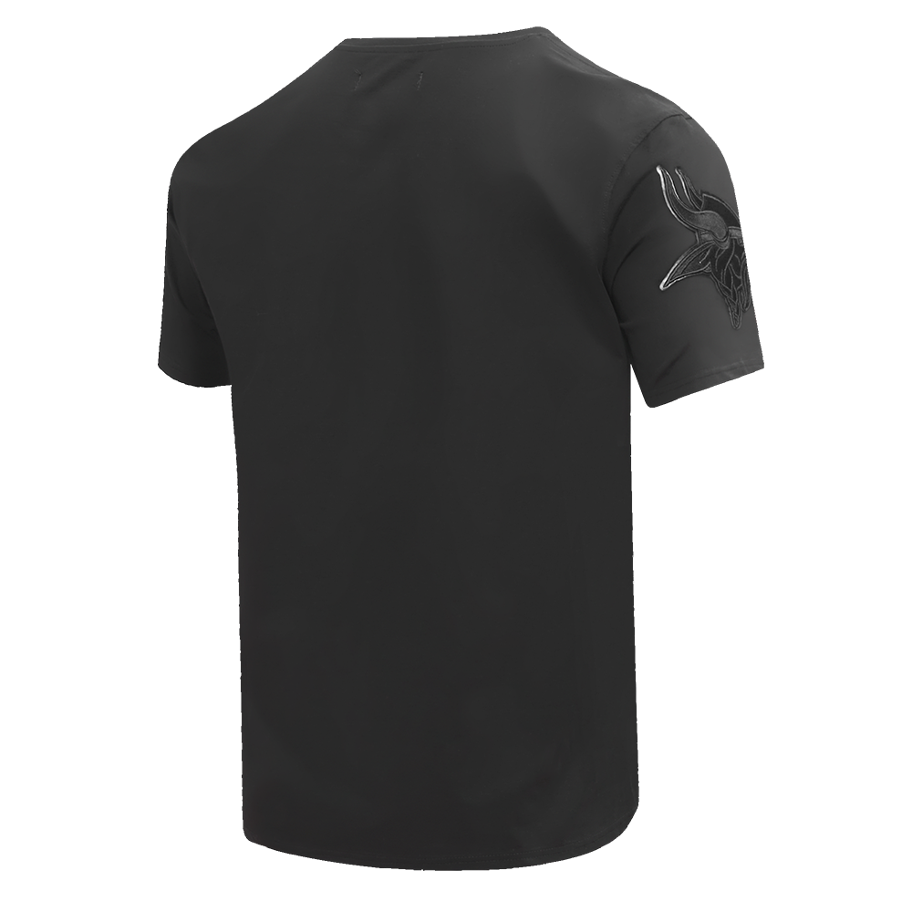 NFL Minnesota Vikings Triple Black Tshirt (Triple Black) - Image 3