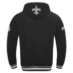 NFL New Orleans Saints Script Tail Pullover Hoodie (Black) - Image 3