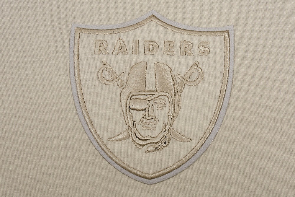 NFL Las Vegas Raiders Drop Shoulder Tshirt (Taupe) - Image 5