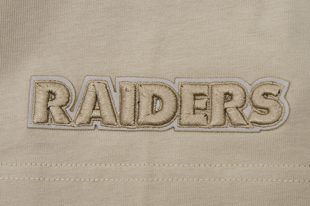 NFL Las Vegas Raiders Drop Shoulder Tshirt (Taupe) - Image 6