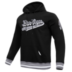 NFL Las Vegas Raiders Script Tail Pullover Hoodie ((Black/Grey)) - Image 2