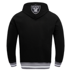NFL Las Vegas Raiders Script Tail Pullover Hoodie ((Black/Grey)) - Image 4