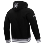 NFL Las Vegas Raiders Script Tail Pullover Hoodie ((Black/Grey)) - Image 3