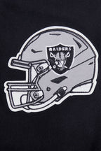 NFL Las Vegas Raiders Script Tail Pullover Hoodie ((Black/Grey)) - Image 7