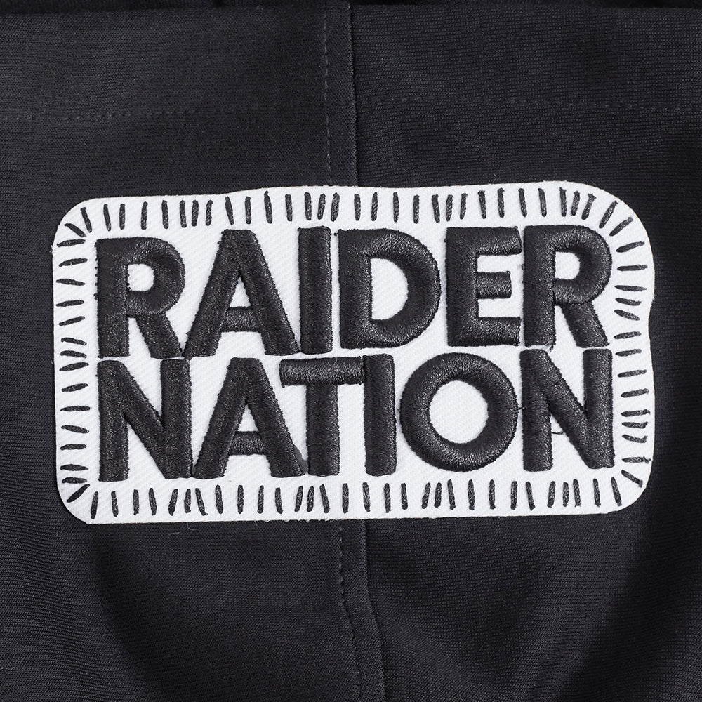 NFL Las Vegas Raiders DIY Pick Stitch Pullover Hoodies (Black) - Image 5