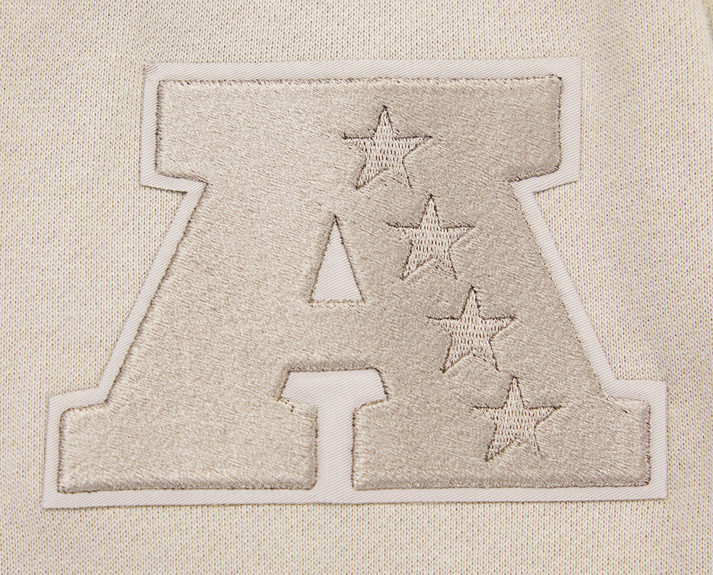 NFL Las Vegas Raiders Drop Shoulder Pullover Hoodies (Taupe) - Image 7
