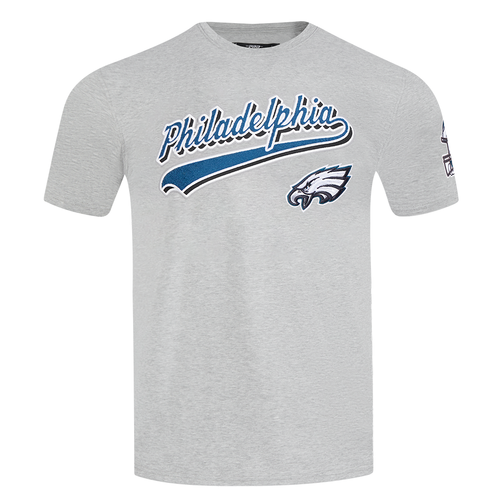 NFL Philadelphia Eagles Script Tail Tshirt (Heather Grey)