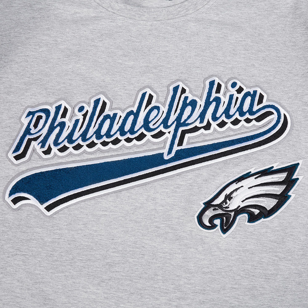 NFL Philadelphia Eagles Script Tail Tshirt (Heather Grey) - Image 5