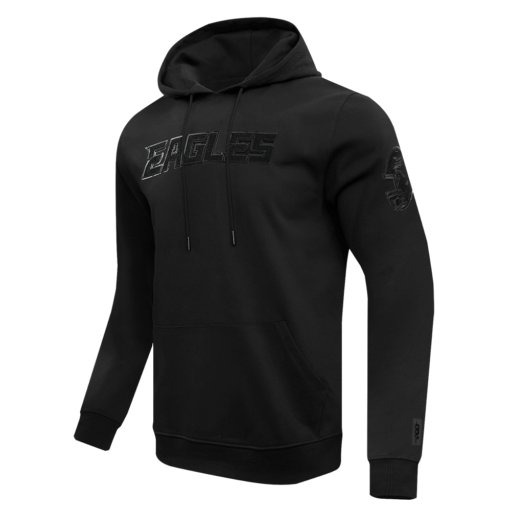 NFL Philadelphia Eagles Triple Black Pullover Hoodie (Triple Black) - Image 2