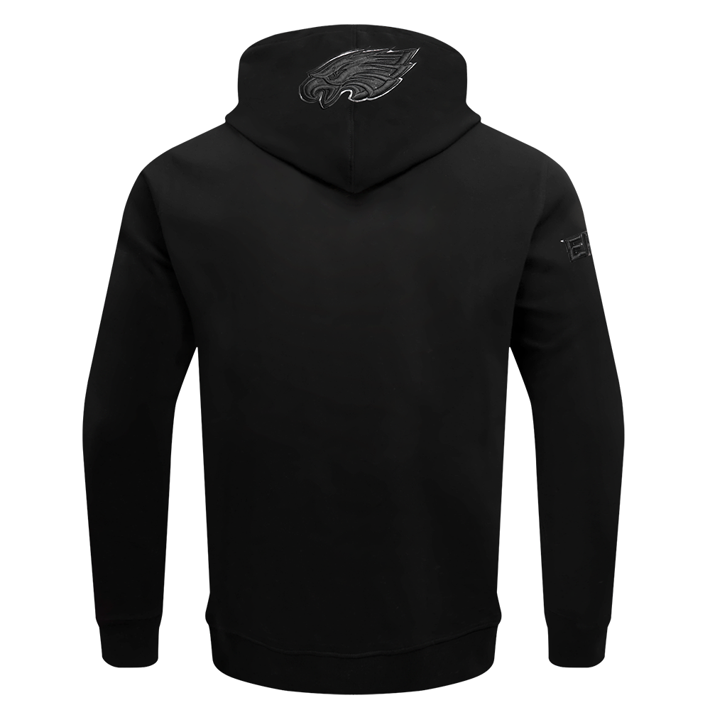 NFL Philadelphia Eagles Triple Black Pullover Hoodie (Triple Black) - Image 3