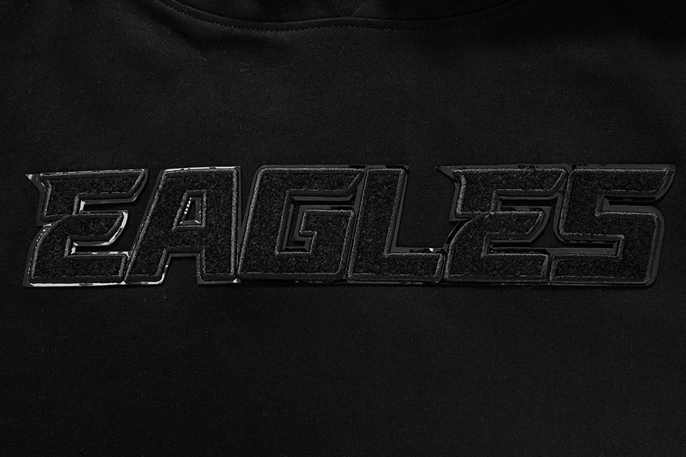 NFL Philadelphia Eagles Triple Black Pullover Hoodie (Triple Black) - Image 5