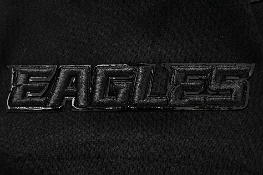 NFL Philadelphia Eagles Triple Black Pullover Hoodie (Triple Black) - Image 7
