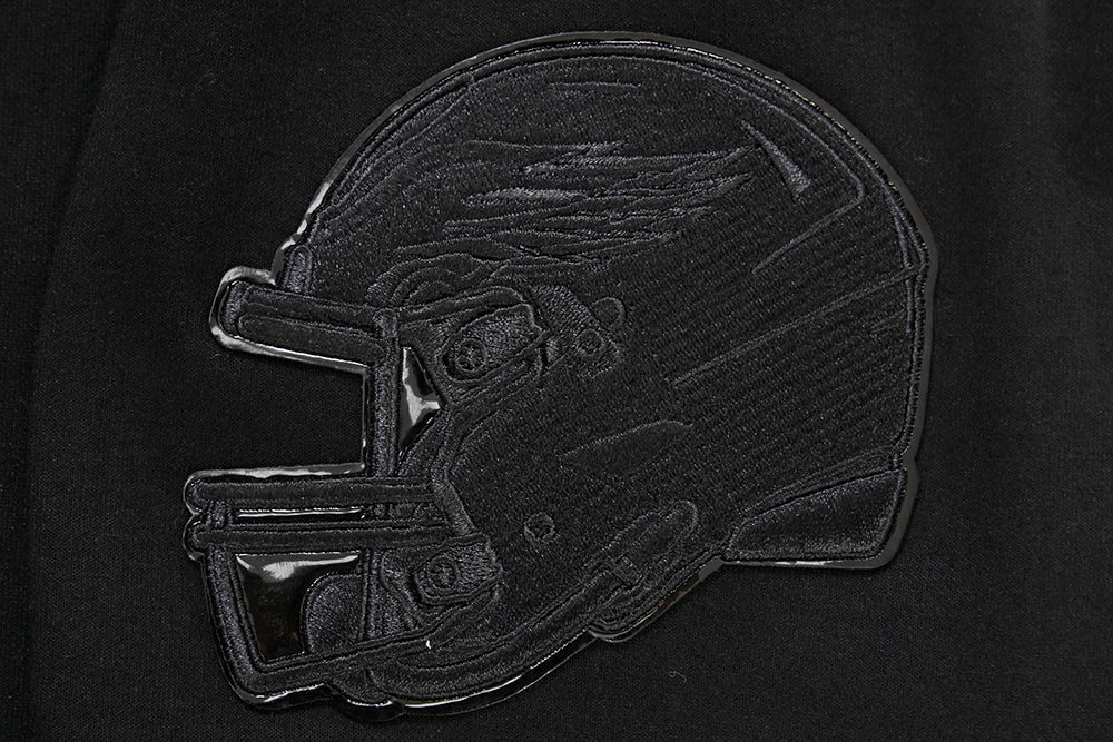 NFL Philadelphia Eagles Triple Black Pullover Hoodie (Triple Black) - Image 8