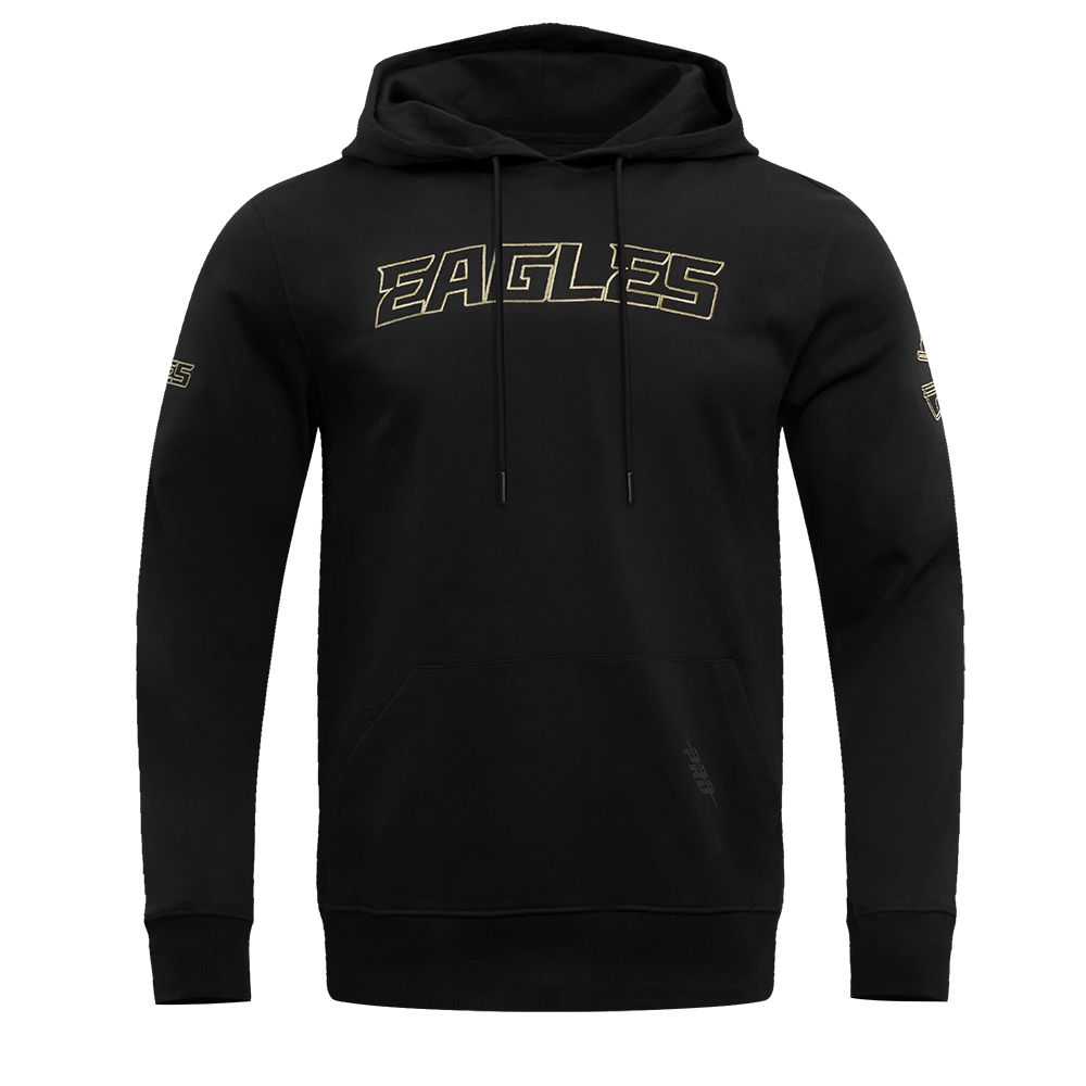NFL Philadelphia Eagles Black and Gold Pullover Hoodie (Black) Main image