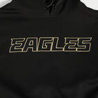 NFL Philadelphia Eagles Black and Gold Pullover Hoodie (Black) - Image 5