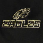 NFL Philadelphia Eagles Black and Gold Pullover Hoodie (Black) - Image 7