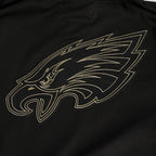 NFL Philadelphia Eagles Black and Gold Pullover Hoodie (Black) - Image 8