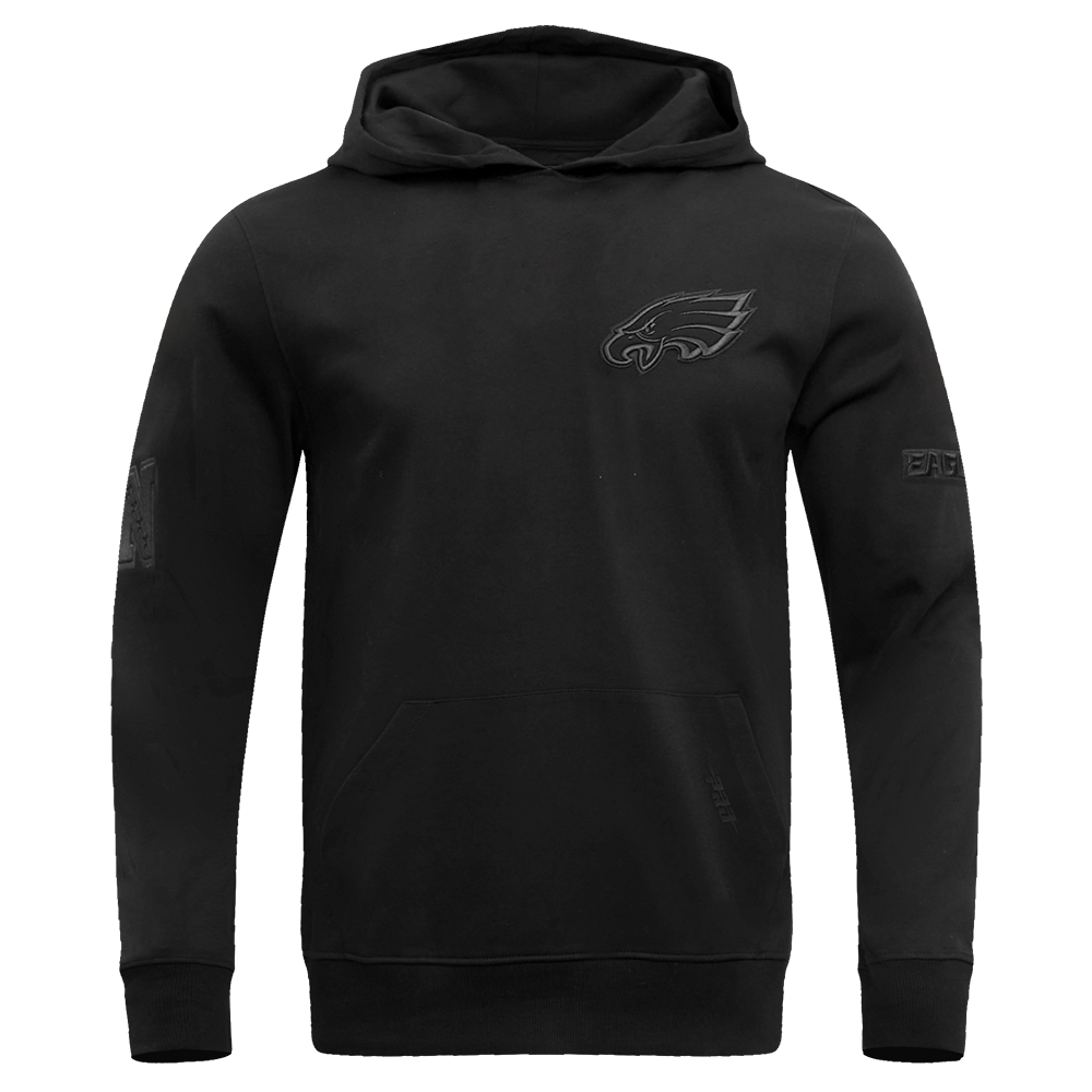 NFL Philadelphia Eagles Drop Shoulder Pullover Hoodie (Black) Main image