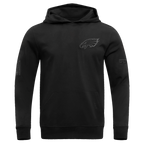 NFL Philadelphia Eagles Drop Shoulder Pullover Hoodie (Black)