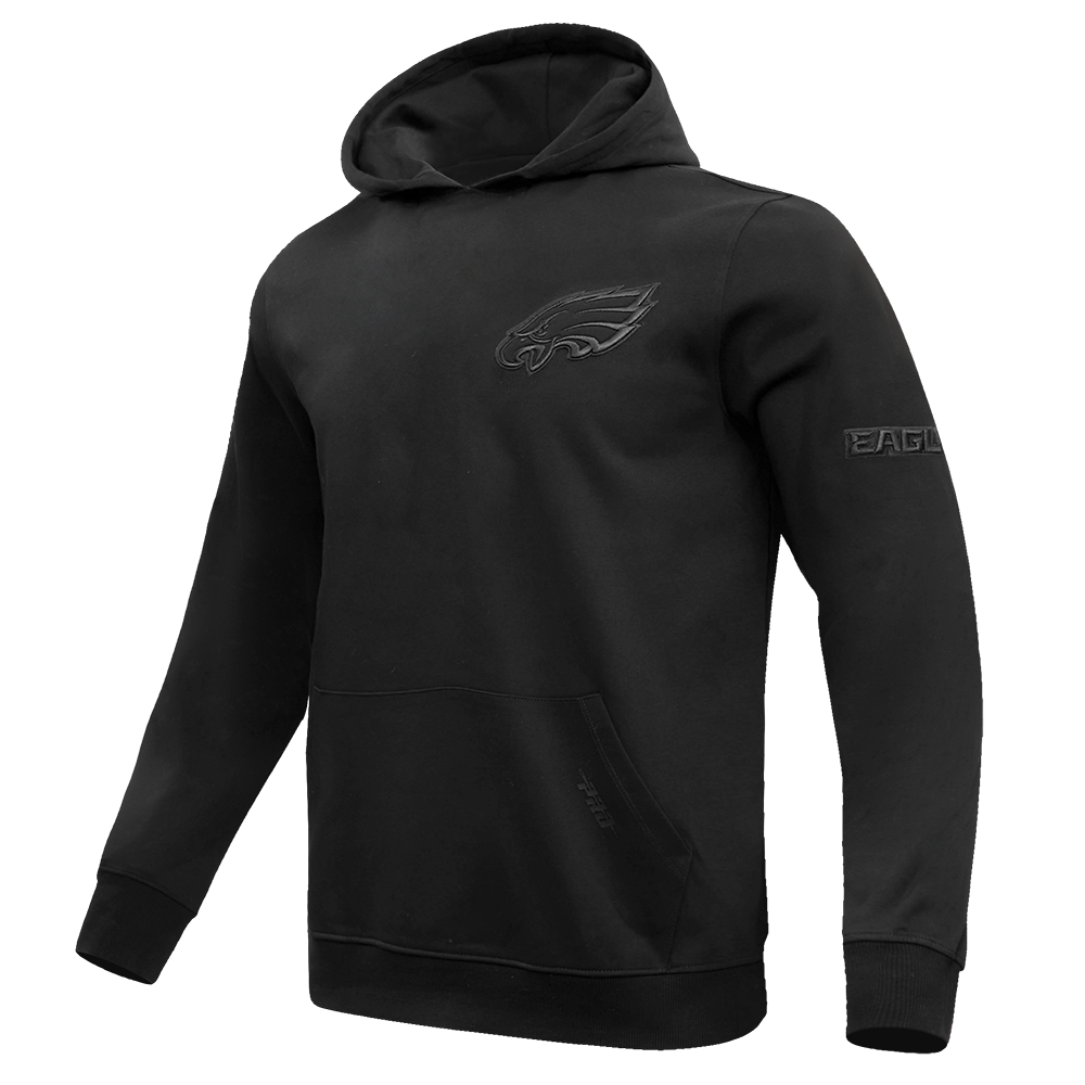 NFL Philadelphia Eagles Drop Shoulder Pullover Hoodie (Black) - Image 2