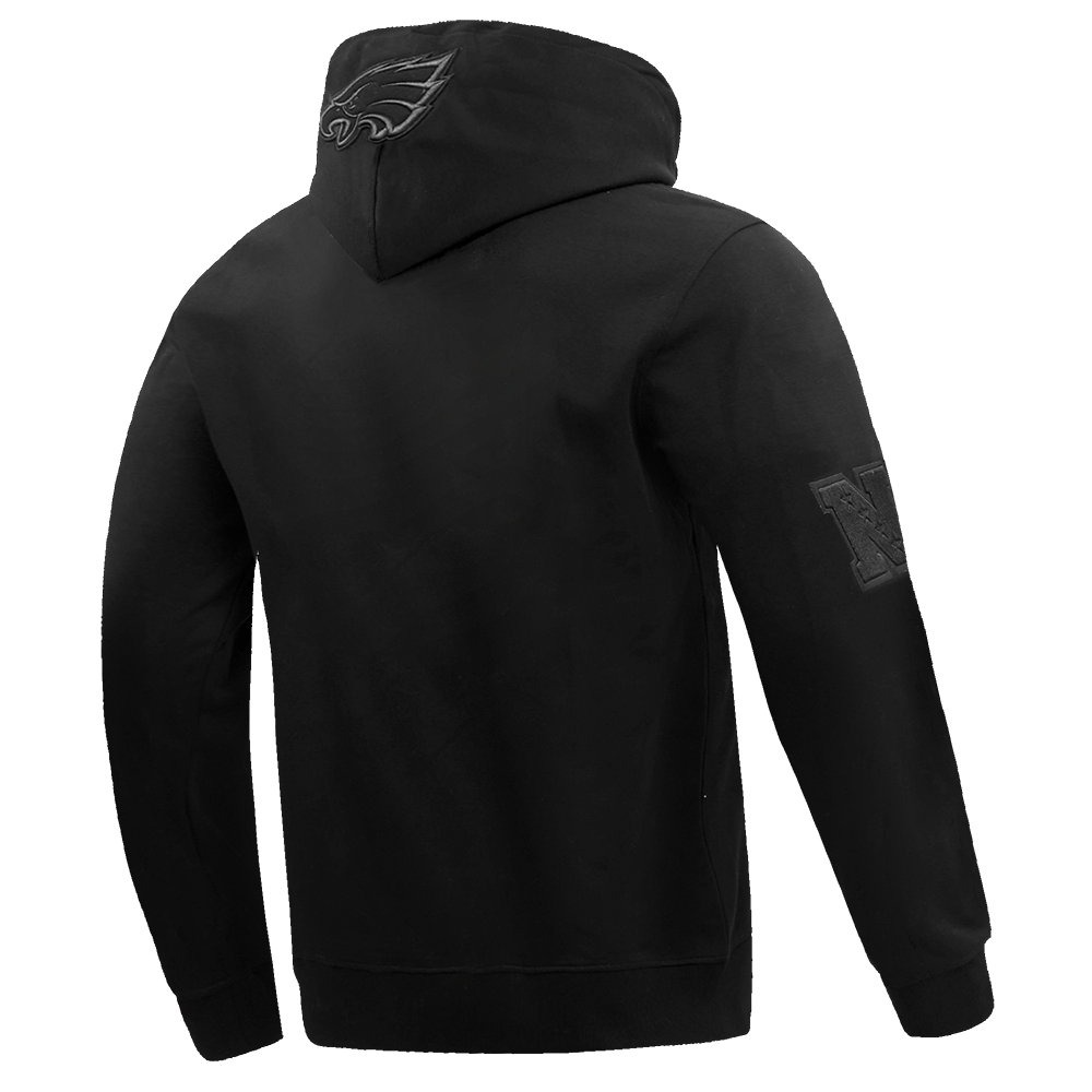 NFL Philadelphia Eagles Drop Shoulder Pullover Hoodie (Black) - Image 3