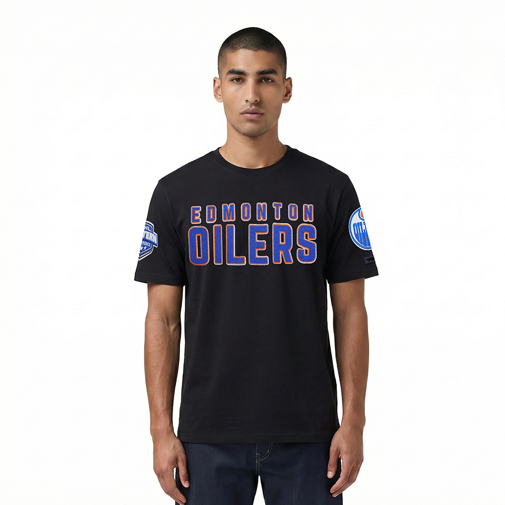 NHL Edmonton Oilers Classic Tshirt (Black) Main image