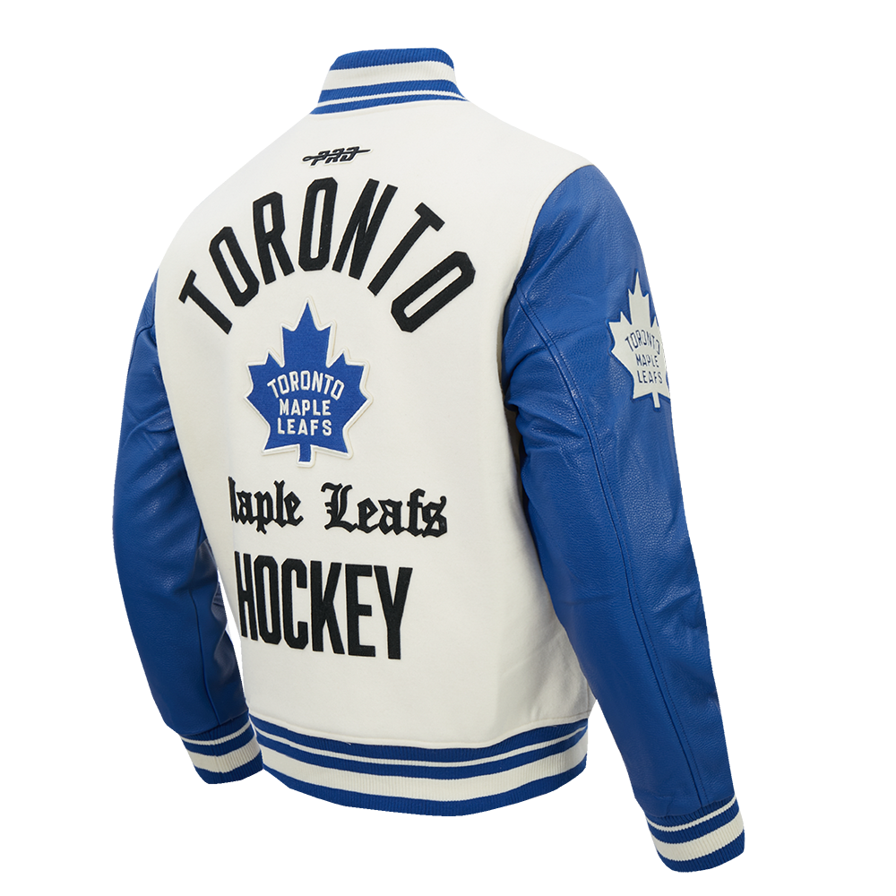 NHL Toronto Maple Leafs Varsity Jacket ((Eggshell/Dodger Blue)) - Image 6