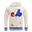 MLB Montreal Expos Pullover Hoodie ((Eggshell/Red/Royal Blue))