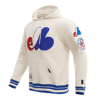 MLB Montreal Expos Pullover Hoodie ((Eggshell/Red/Royal Blue)) - Image 2