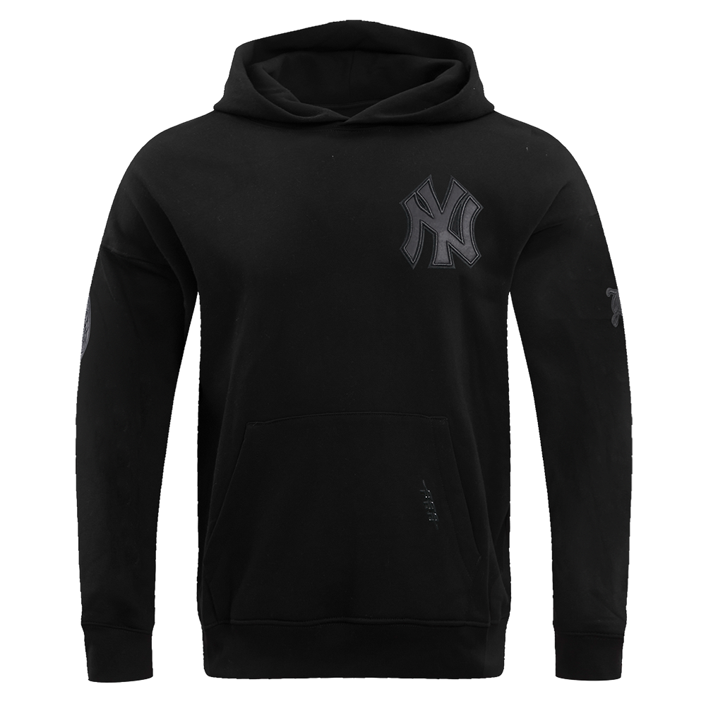 MLB New York Yankees Drop Shoulder Pullover Hoodie (Black) Main image