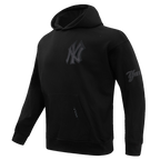 MLB New York Yankees Drop Shoulder Pullover Hoodie (Black) - Image 2
