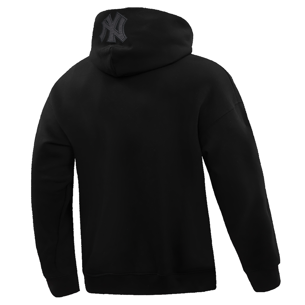 MLB New York Yankees Drop Shoulder Pullover Hoodie (Black) - Image 3