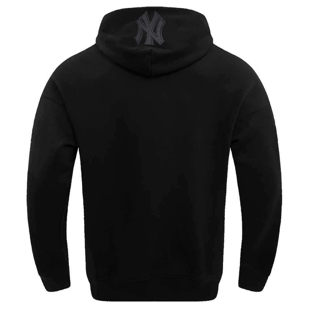 MLB New York Yankees Drop Shoulder Pullover Hoodie (Black) - Image 4